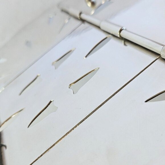 Mid-Century Italian Silverplate Expandable Trivet DelBerti Holiday Hot Plate - Picture 10 of 13